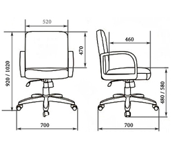 Кресло для руководителя VICTORIA В LAGUNA