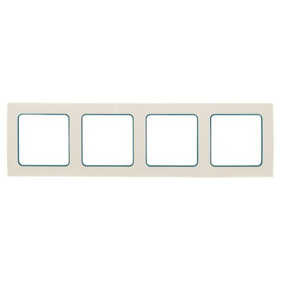 Стокгольм Рамка 4-местная белая с линией цвета синий EKF PROxima