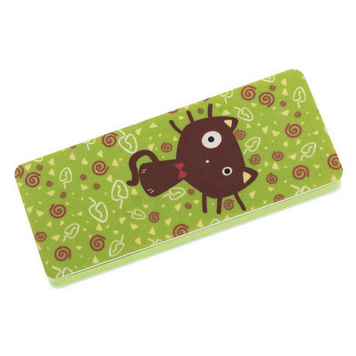 DEWAL Beauty Бафик полировочный QS-312G зелёный кот 2 в 1