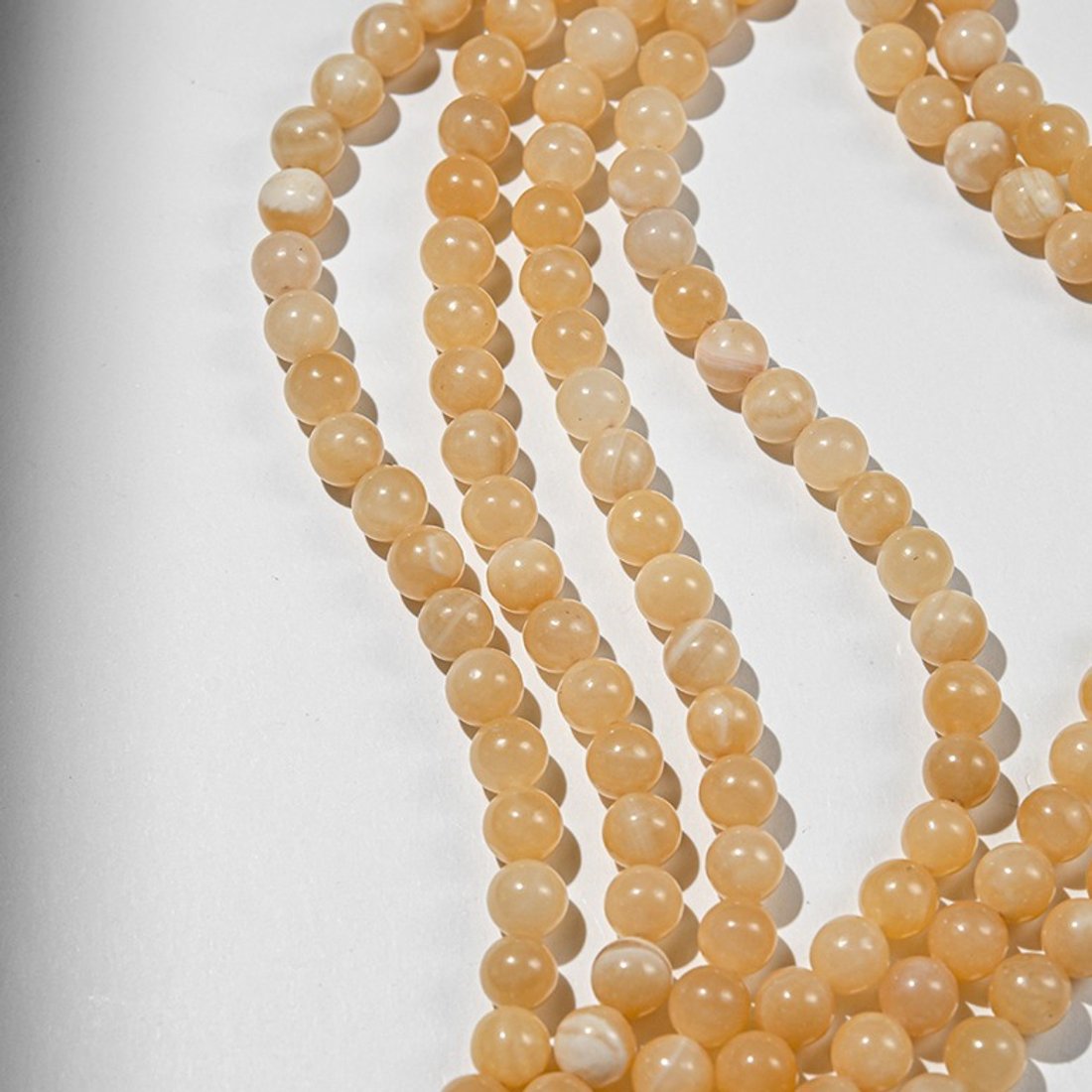 Желтый кальцит, 8,7мм, шар