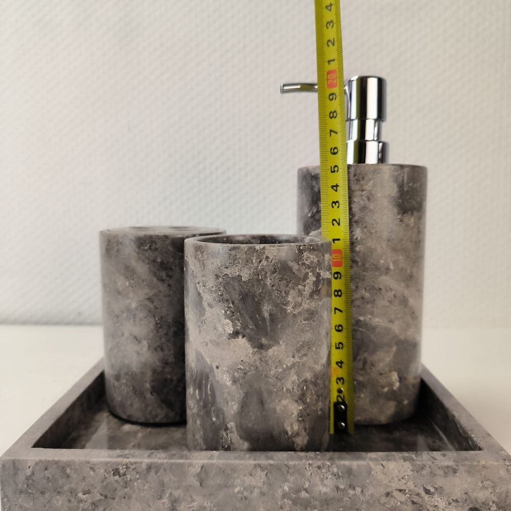 Набор из мрамора 5 предм SEA Set Grey NM-63759 прямоуг 85