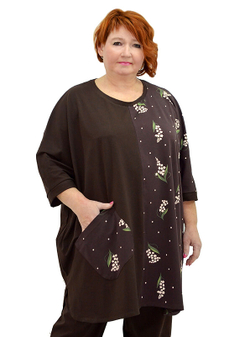 Туника-пончо Брауни