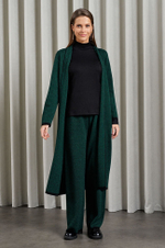 1839 Кардиган женский (черно-зеленый)