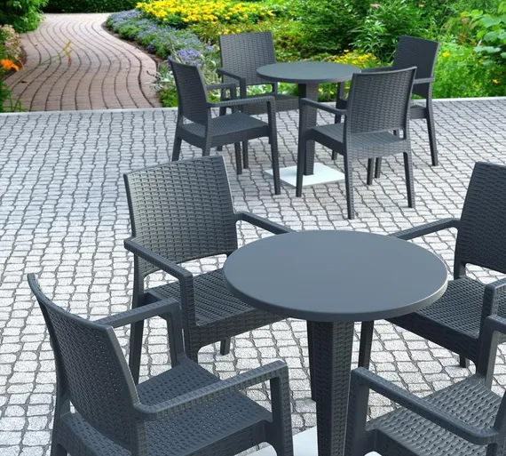 Пластиковое кресло Ibiza, антрацит