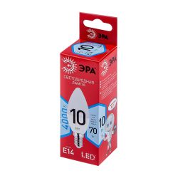 Лампочка светодиодная ЭРА RED LINE LED B35-10W-840-E14 R Е14 / E14 10 Вт свеча нейтральный белый свет | Лампы cветодиодные Свеча (B/C)