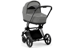 Коляска 2 в 1 Cybex Priam IV Mirage Grey, шасси Matt Black