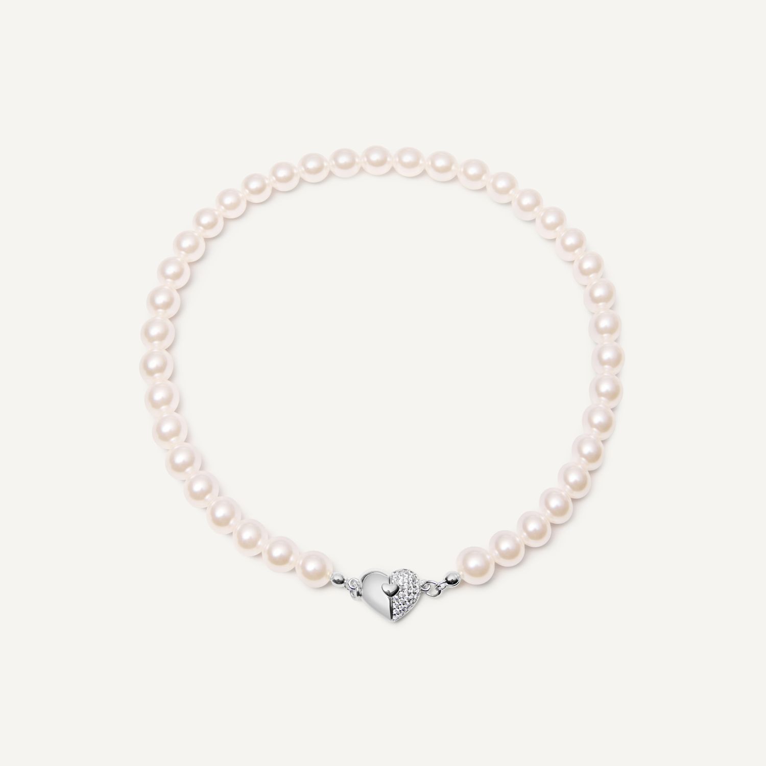 Колье Open Heart Necklace - Silver