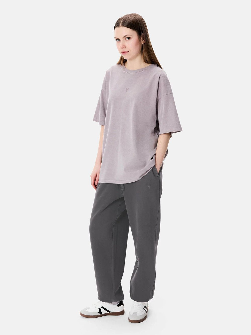 Купить Брюки Яндекс джоггеры «Y» Garment Dyed графитовые Брюки Яндекс джоггеры «Y» Garment Dyed графитовые