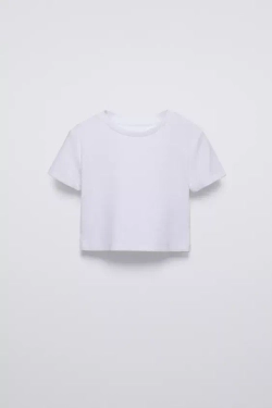 ZARA РУБАШКА ОКСФОРД И ТОП В РУБЧИК, ГОЛУБОЙ