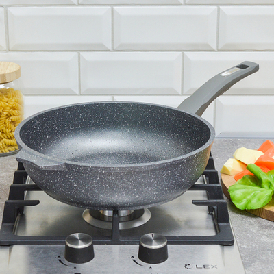 Сотейник 26см Гранит с несъемной ручкой без крышки