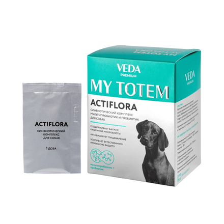 Синбиотический комплекс для собак Веда My Totem ACTIFLORA - 30 саше по 1 г