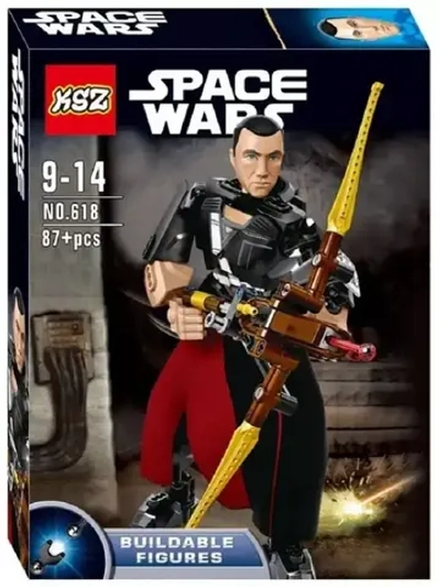 Конструктор Star Wars фигурка Чиррут Имве 87 деталей