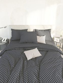 Постельное белье Сказка "Роджер" евро Наволочка 50х70 см 2 шт Простынь 240х215 см Пододеяльник 200х215 см, поплин