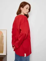 Лонгслив Toccotwo Nude neck Красный