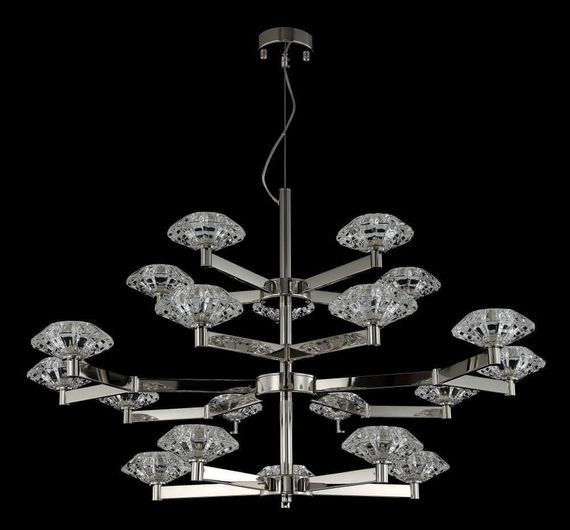 Подвесная люстра Crystal Lux Rebeca SP5+10+5 Nickel