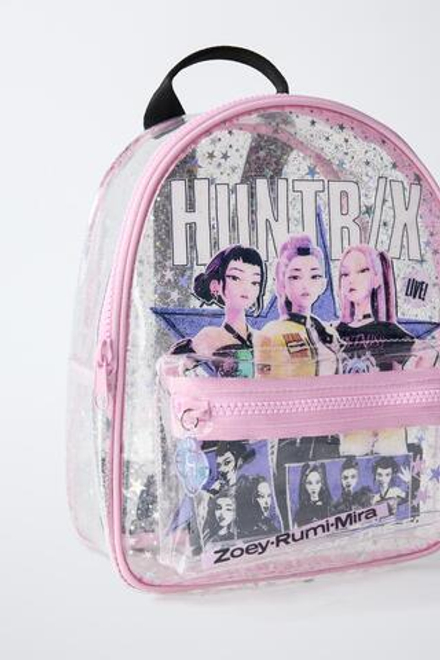 ZARA РЮКЗАК KPOP DEMON HUNTERS™ NETFLIX ©, СЕРЕБРИСТЫЙ