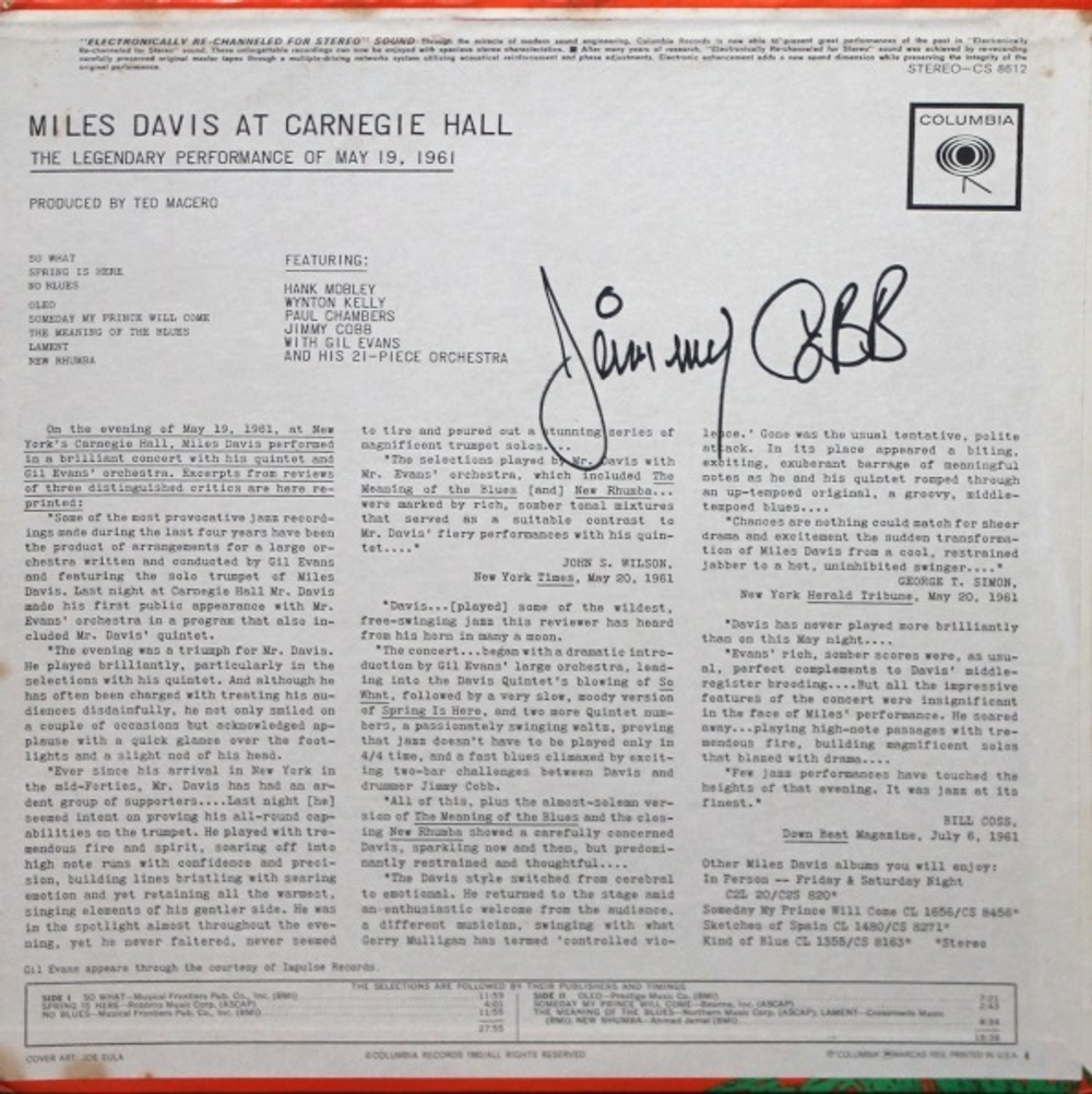 Miles Davis / Miles Davis At Carnegie Hall (LP)