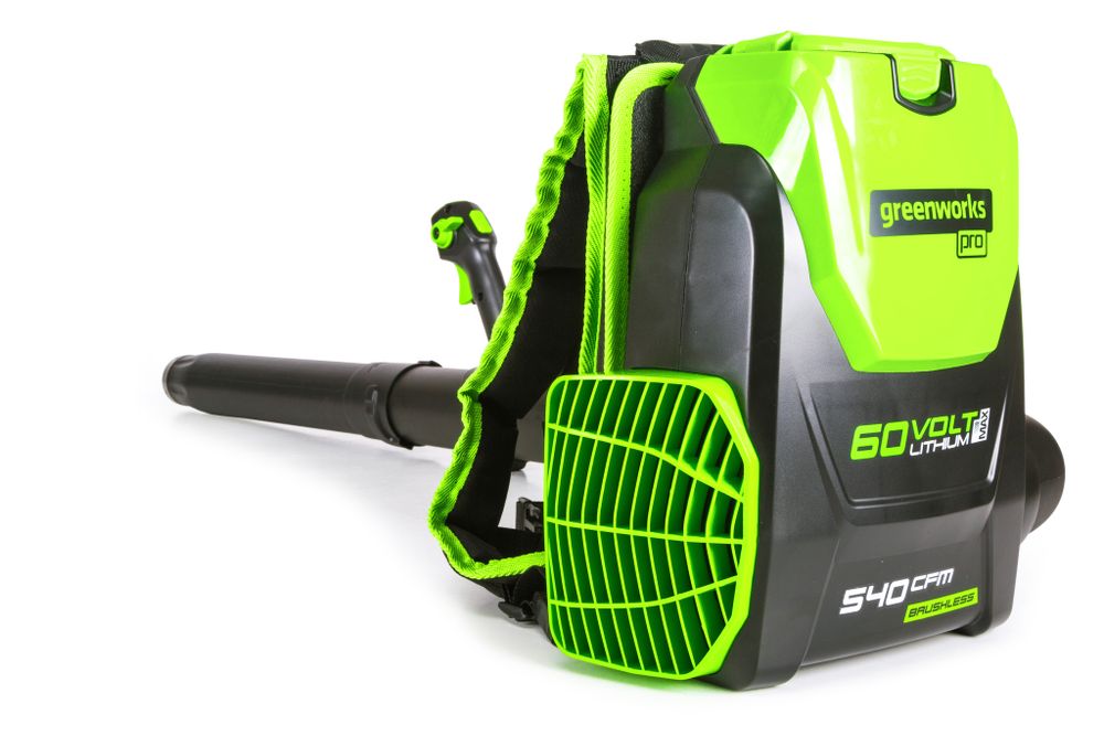 Аккумуляторный ранцевый воздуходув Greenworks GD60BPB,2402307, 60v, без АКБ и ЗУ