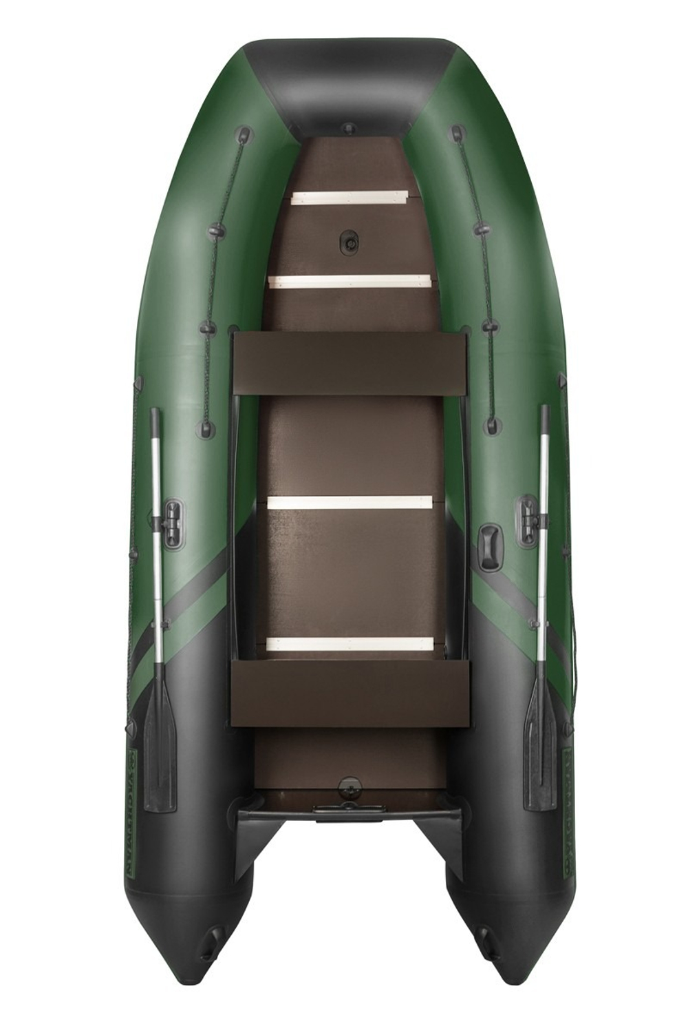YACHTMAN-360 СК (Яхтман) зеленый-черный (лодка ПВХ под мотор с усилением)