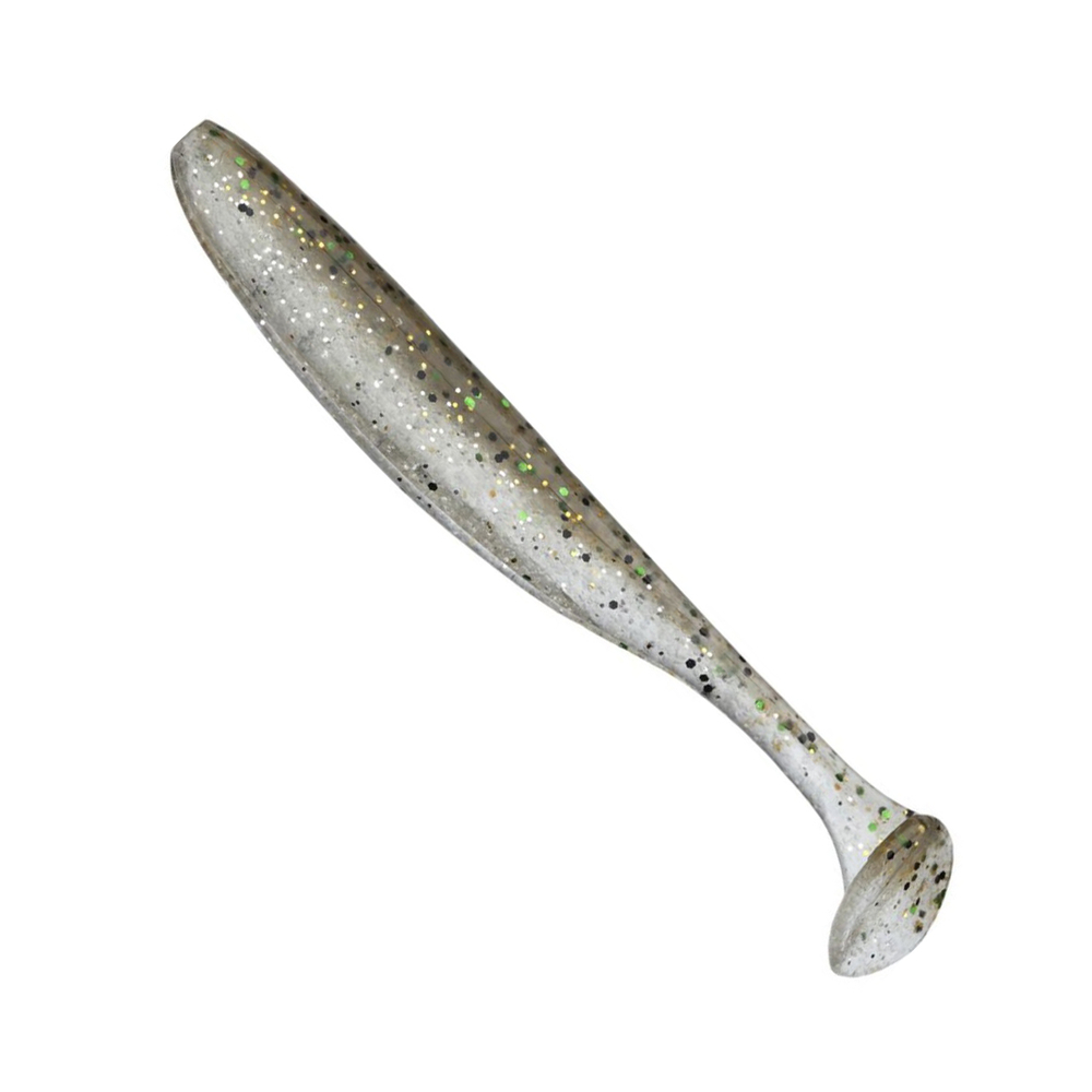 Приманка силиконовая Keitech Easy Shiner 4" PAL #01 Chartreuse Red Flake, 3 упаковки по 7 штук