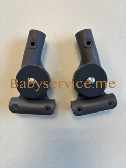 Шарнир капюшона круг-круг 16мм правый серый