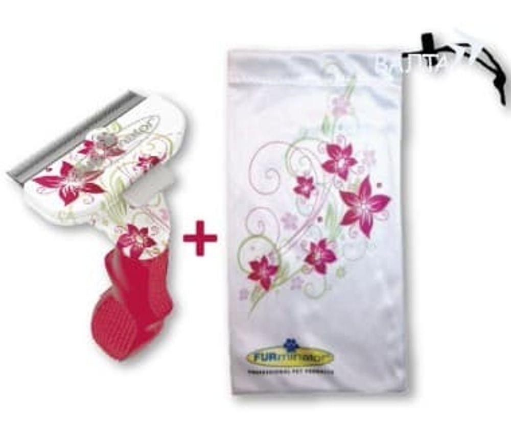 FURminator для кошек маленьких короткошерстных пород Short Hair Small Cat Flower Design 4 см
