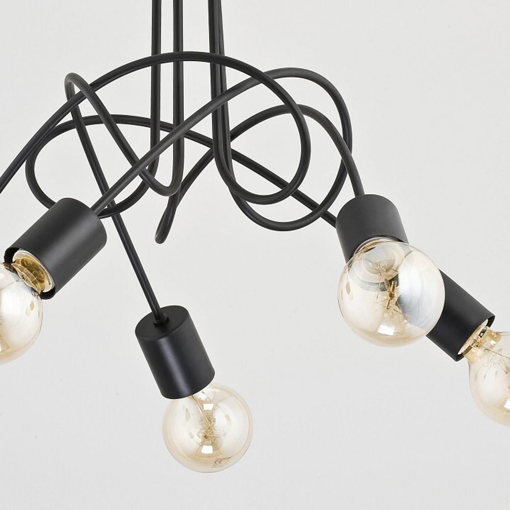 Люстра на штанге ADILUX Tango Black 23175