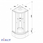 Душевая кабина PARLY ECM921 (90х90х215)