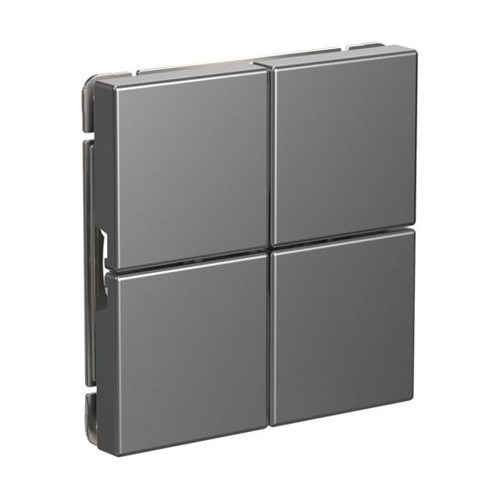 Выключатель сценарный 4-кл. ArtGallery (сх. 1) сталь SE GAL000974