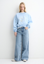 Свитшот Купидон голубой