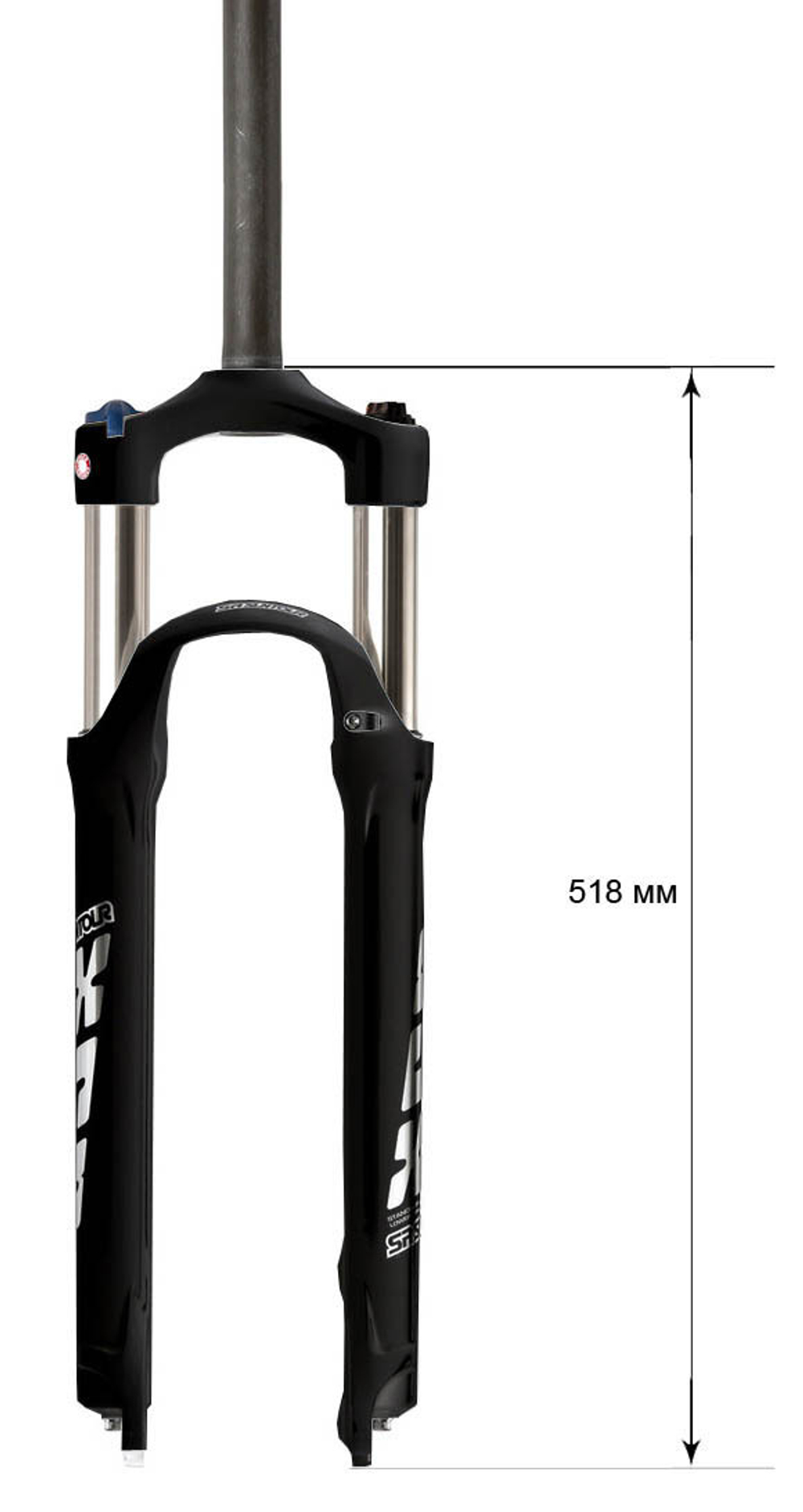 Вилка 29" SF14-XCR32-COIL LO DS 29"матовая чёрная, ход 100мм, штаны магниевые, штырь и ноги сталь.