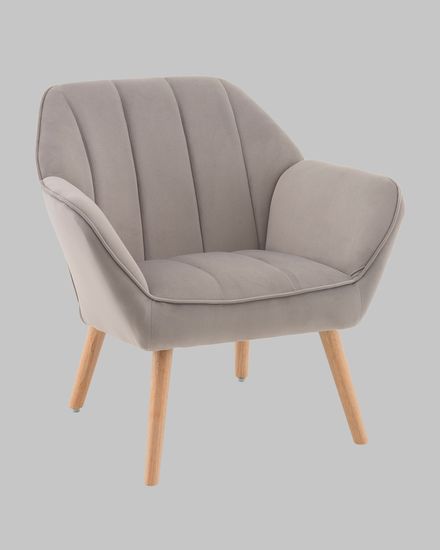 Кресло Руди серебристый