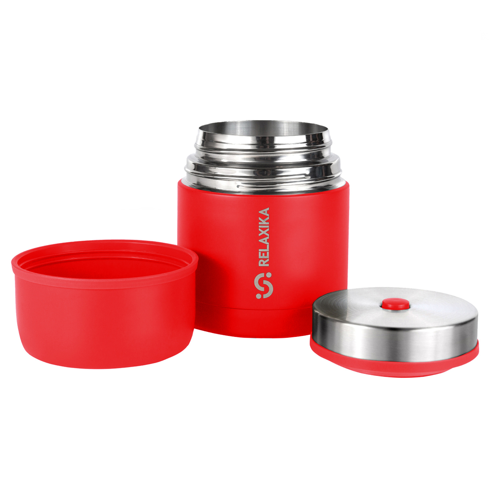 Термос для еды Relaxika 301 (0,5 литра), красный