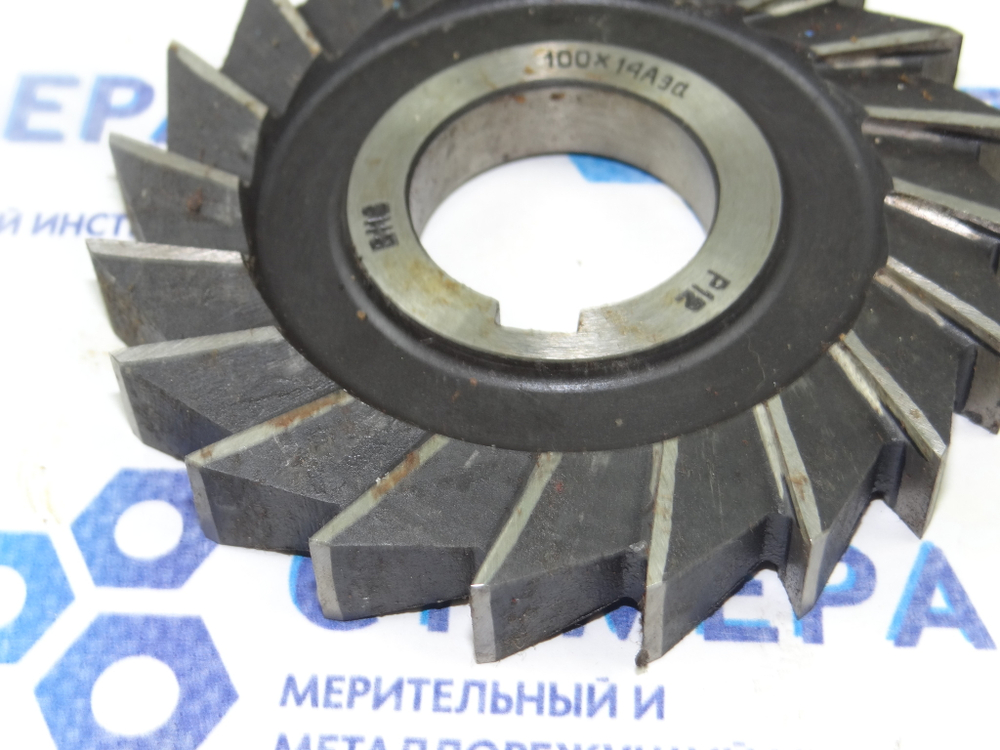 Фреза 3-хсторонняя 100х14х32 А3а Р12 z=20 прямозубая