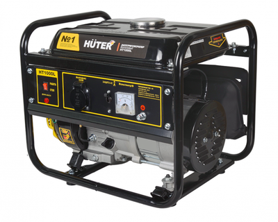 Портативный бензиновый генератор (1.1 кВт) HUTER HT1000L