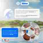 Аттракцион Водный шар ПВХ «Футбольный мяч» 2*2*2 м