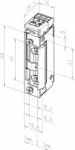 Электрозащелка effeff 118S.23