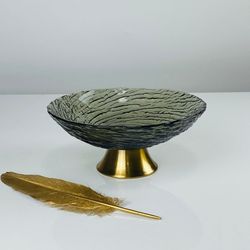 Lenardi 588-712 Конфетница 18см на ножке в под.уп.(х12)Стекло