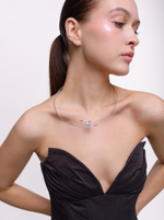 Обруч "Crystal spike" Silver