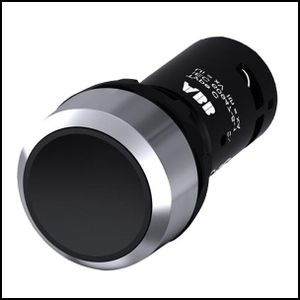 Кнопка ABB CP1-30B-11 черная без фиксации 1НО+1НЗ 1SFA619100R3076