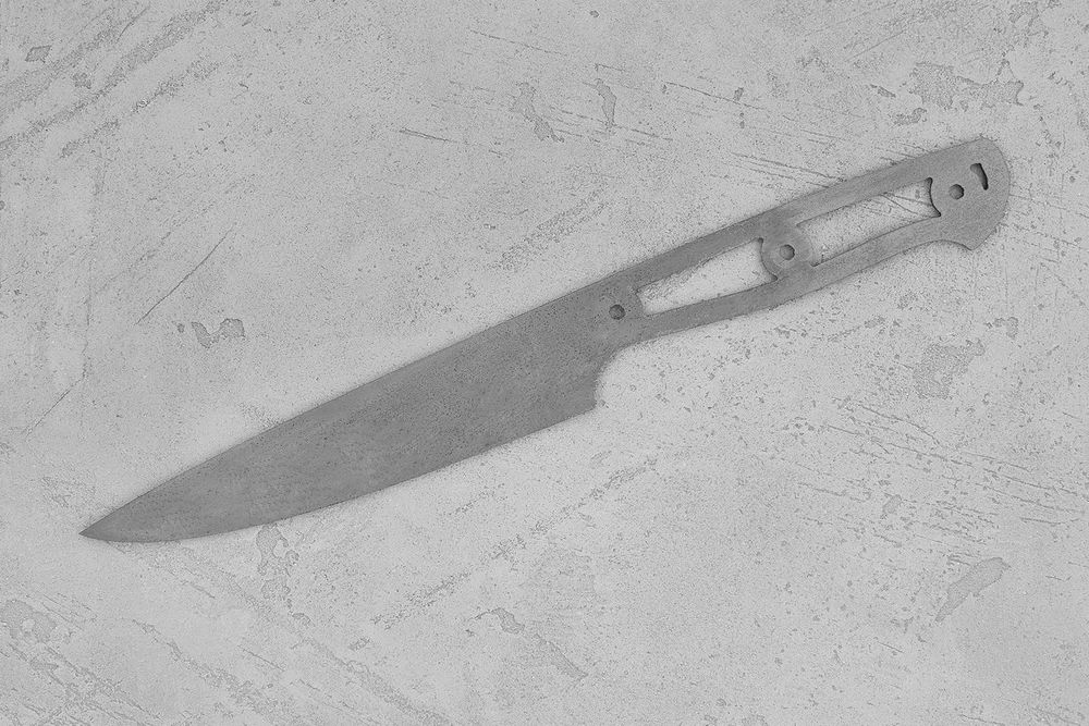 Заготовка для ножа, сталь VG-10 2,8мм. Модель "Аппарель НУ135" с клинком 135мм, ТО 62-63HRC