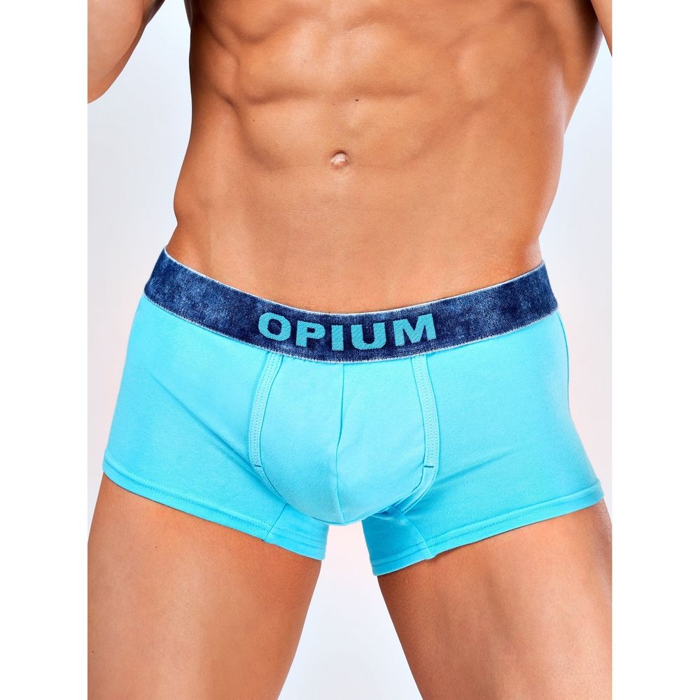 Мужские трусы боксеры бирюзовые Opium Boxer R109