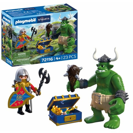 Playmobil Knights 72116 Тролль с сокровищем рыцарей герба Лев 23 детали
