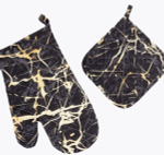 Прихватка в наборе варежкой «Marmo Nero»