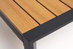 "Камелия" лаунж-зона 4-местная из алюминия, цвет темно-серый