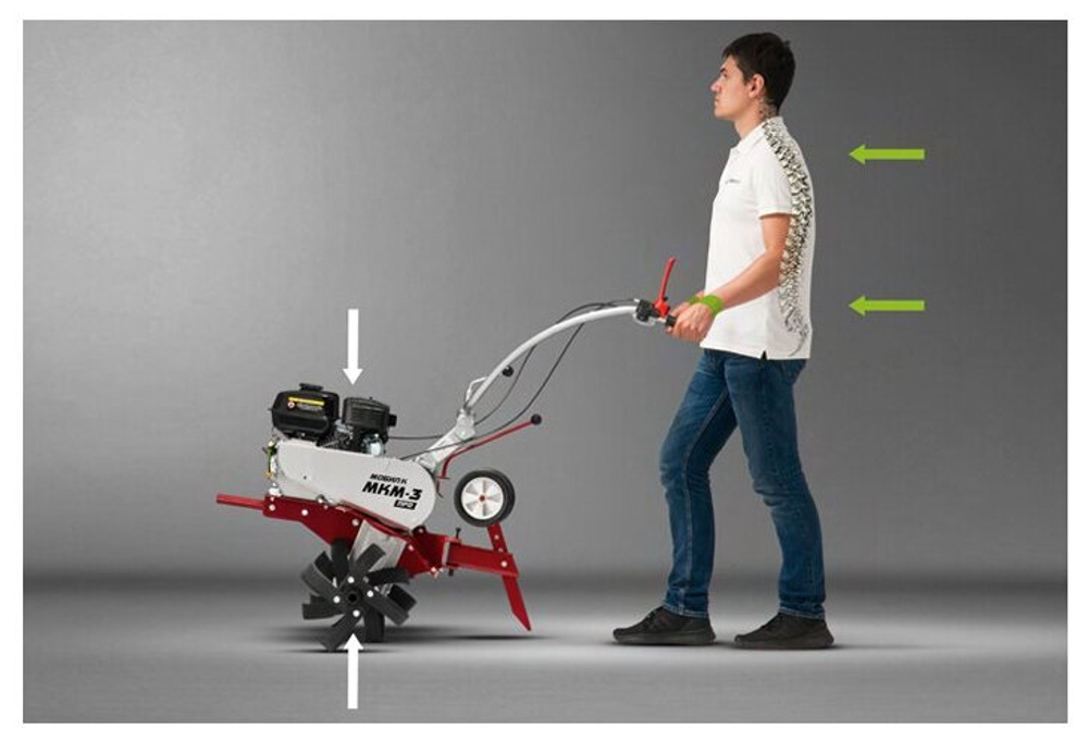 Мотоблок МОБИЛ К МКМ-3 ПРО дв. Briggs&Stratton CR950 6.5 л.с. фрезы 340 мм шир 730мм (MBK0018443)