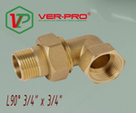 Угловая американка латун   3/4 г. х  3/4 ш. ViEiR  (60/5шт)