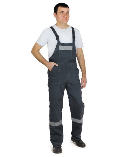 Костюм "Нова" (куртка+п/к) цв. т. серый/св. сер.