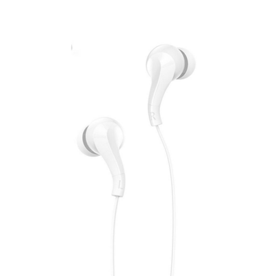 Проводные наушники M68 Easy clip telescopic earphones - white