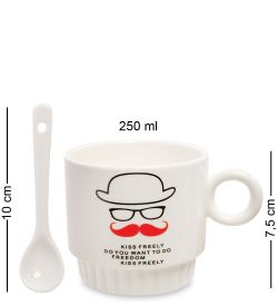 GAEM Art MUG-149/3 Набор из двух кружек «Поцелуйчик»